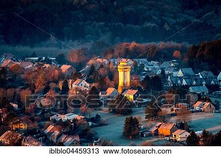 Old Water Tower Bommern, sunrise, Witten, Ruhr district, North Rhine-Westphalia, Germany, Europe View Large Photo Image Stock Image - Old Water Tower Bommern, sunrise, Witten, Ruhr district, North Rhine-Westphalia, Germany, Europe. Fotosearch