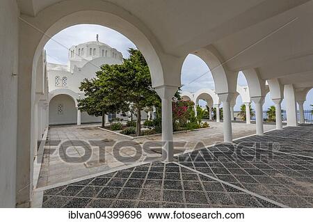 Orthodox Metropolitan Church of Santorini, Ipapantis, Thira, Santorini, Cyclades, Greece, Europe View Large Photo Image Stock Photograph - Orthodox Metropolitan Church of Santorini, Ipapantis, Thira, Santorini, Cyclades, Greece, Europe. Fotosearch