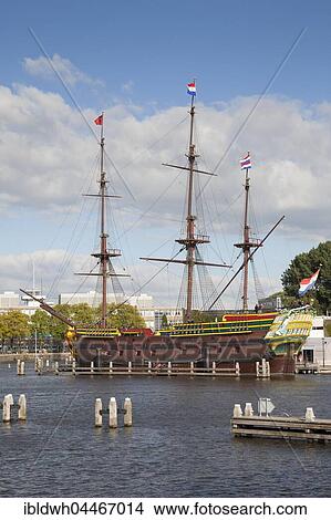 Ostindien Museum Ship, Amsterdam, Holland, The Netherlands, Europe View Large Photo Image Picture - Ostindien Museum Ship, Amsterdam, Holland, The Netherlands, Europe. Fotosearch