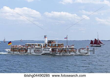 Paddle steamer Freya, Kieler Woche, Kiel fjords, Kiel, Schleswig-Holstein, Germany, Europe View Large Photo Image Stock Photography - Paddle steamer Freya, Kieler Woche, Kiel fjords, Kiel, Schleswig-Holstein, Germany, Europe. Fotosearch