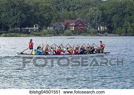 Paddler dragon boat, Lake Constance, Konstanz, Baden-Württemberg, Germany, Europe View Large Photo Image Stock Image - Paddler dragon boat, Lake Constance, Konstanz, Baden-Württemberg, Germany, Europe. Fotosearch