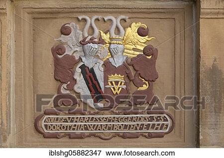 Painted relief on the facade of the Tempelhaus, market place, Hildesheim, Lower Saxony, Germany, Europe View Large Photo Image Stock Photo - Painted relief on the facade of the Tempelhaus, market place, Hildesheim, Lower Saxony, Germany, Europe. Fotosearch