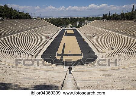 Panathinaiko Stadium, Panathinaikos, birthplace of the Olympic Games, Athens, Greece, Europe View Large Photo Image Stock Photo - Panathinaiko Stadium, Panathinaikos, birthplace of the Olympic Games, Athens, Greece, Europe. Fotosearch