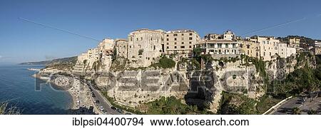Panoramic view of Tropea, Calabria, Italy, Europe View Large Photo Image Picture - Panoramic view of Tropea, Calabria, Italy, Europe. Fotosearch