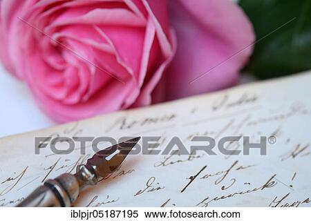 Pen and pencil with nib on book with old handwriting View Large Photo Image Stock Photography - Pen and pencil with nib on book with old handwriting. Fotosearch