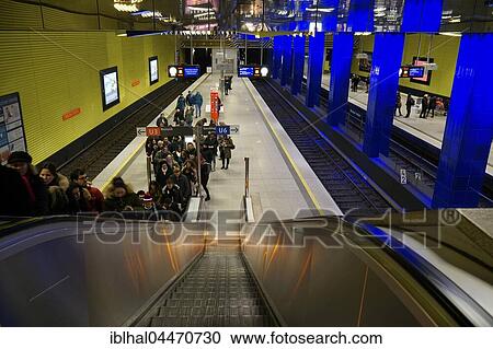 People on escalator, subway station Münchner Freiheit, Munich, Upper Bavaria, Bavaria, Germany, Europe View Large Photo Image Stock Image - People on escalator, subway station Münchner Freiheit, Munich, Upper Bavaria, Bavaria, Germany, Europe. Fotosearch