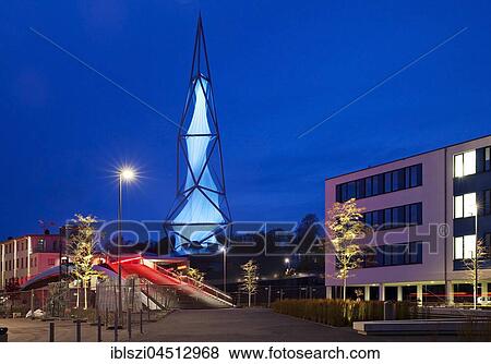 Phaenomenta Tower, Twilight, Lüdenscheid, Sauerland, North Rhine Westphalia, Germany, Europe View Large Photo Image Stock Photo - Phaenomenta Tower, Twilight, Lüdenscheid, Sauerland, North Rhine Westphalia, Germany, Europe. Fotosearch