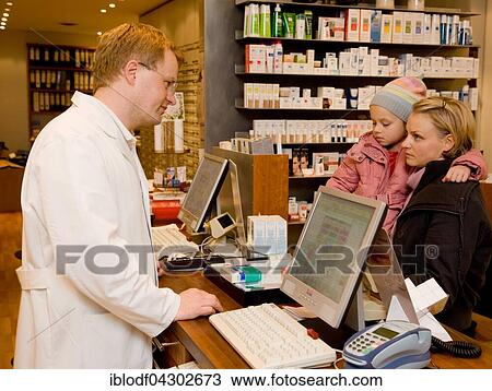 Pharmacist and mother with daughter, sales talk, consultancy in pharmacy, Germany, Europe View Large Photo Image Stock Image - Pharmacist and mother with daughter, sales talk, consultancy in pharmacy, Germany, Europe. Fotosearch