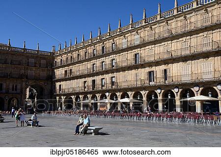 Stock Photography - Plaza Mayor of Salamanca, Spain, Europe. Fotosearch