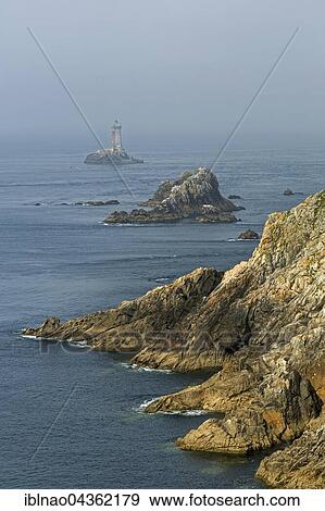 Pointe du Raz with lighthouse, Sizun, Brittany, France, Europe View Large Photo Image Stock Photo - Pointe du Raz with lighthouse, Sizun, Brittany, France, Europe. Fotosearch