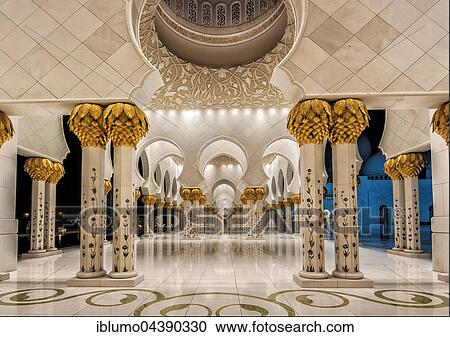 Portico, white mosque, Abu Dhabi, United Arab Emirates, Asia View Large Photo Image Stock Image - Portico, white mosque, Abu Dhabi, United Arab Emirates, Asia. Fotosearch