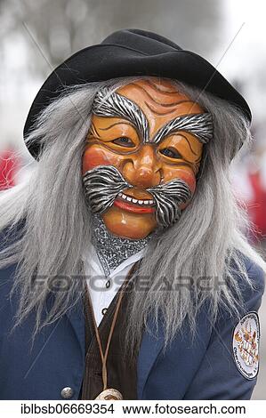Portrait mask of Swabian-Alemannic carnival, Burgrieden, Baden-Württemberg, Germany, Europe View Large Photo Image Picture - Portrait mask of Swabian-Alemannic carnival, Burgrieden, Baden-Württemberg, Germany, Europe. Fotosearch
