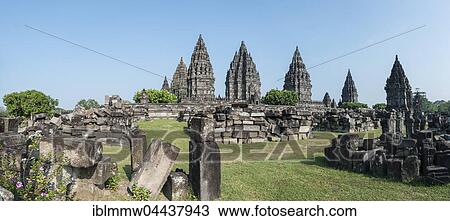 Stock Image - Prambanan Hindu temple, stupas, Daerah Istimewa, Yogyakarta, Java, Indonesia, Asia. Fotosearch