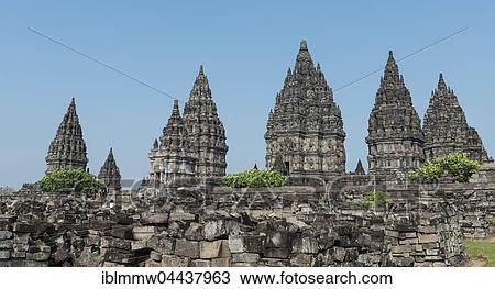 Prambanan Hindu temple, stupas, Daerah Istimewa, Yogyakarta, Java, Indonesia, Asia View Large Photo Image Stock Image - Prambanan Hindu temple, stupas, Daerah Istimewa, Yogyakarta, Java, Indonesia, Asia. Fotosearch
