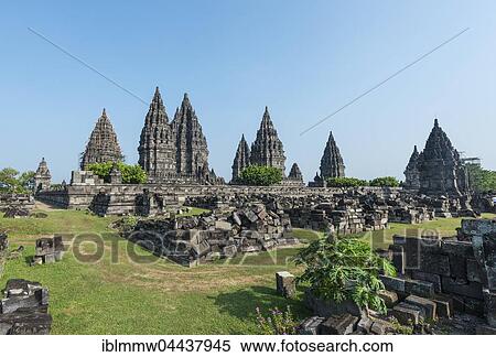 Stock Photography - Prambanan Hindu temple, stupas, Daerah Istimewa, Yogyakarta, Java, Indonesia, Asia. Fotosearch