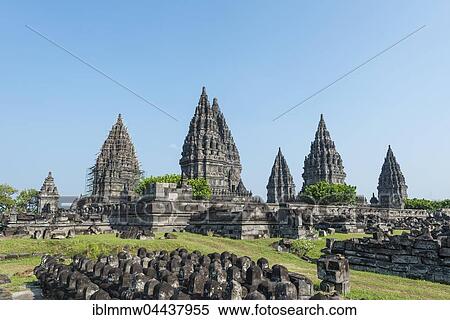 Stock Photography - Prambanan Hindu temple, stupas, Daerah Istimewa, Yogyakarta, Java, Indonesia, Asia. Fotosearch