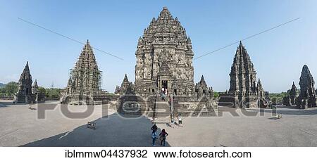 Stock Image - Prambanan temple, stupas, Hindu temple, Kecamatan Prambanan, Daerah Istimewa Yogyakarta, Java Tengah, Java, Indonesia, Asia. Fotosearch
