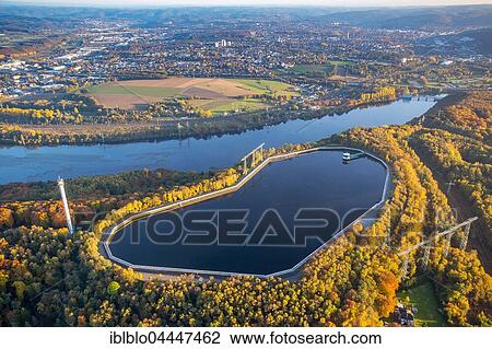 Pump storage plant Koepchenwerk on Hengsteysee, Herdecke, Ruhr district, North Rhine-Westphalia, Germany, Europe View Large Photo Image Stock Image - Pump storage plant Koepchenwerk on Hengsteysee, Herdecke, Ruhr district, North Rhine-Westphalia, Germany, Europe. Fotosearch