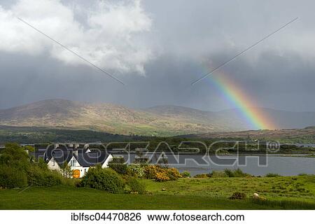 Rainbow near Blackwater, Ring of Kerry, Ireland, United Kingdom, Europe View Large Photo Image Stock Photograph - Rainbow near Blackwater, Ring of Kerry, Ireland, United Kingdom, Europe. Fotosearch