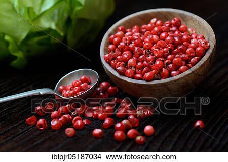 Red pepper, bowl and spoon, Brazilian pepper (Schinus terebinthifolius) View Large Photo Image Picture - Red pepper, bowl and spoon, Brazilian pepper (Schinus terebinthifolius). Fotosearch