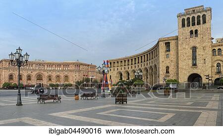Republic Square, Yerevan, Armenia, Asia View Large Photo Image Stock Photograph - Republic Square, Yerevan, Armenia, Asia. Fotosearch