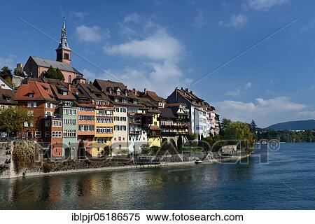 Stock Photography - Rhine, Laufenburg, Black Forest, Baden-Württemberg, Germany, Europe. Fotosearch