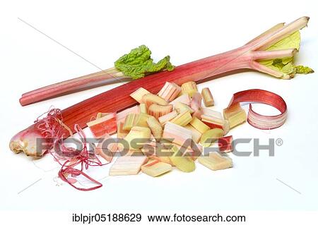Rhubarb, rhubarb stalks, rhubarb pieces, rheum rhabarbarum, rhubarb stalks View Large Photo Image Stock Photo - Rhubarb, rhubarb stalks, rhubarb pieces, rheum rhabarbarum, rhubarb stalks. Fotosearch
