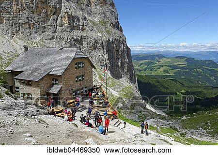 Rifugio Vicenza, Rifugio Vincenza al Sasso Lungo, Dolomites, Province of South Tyrol, Italy, Europe View Large Photo Image Stock Image - Rifugio Vicenza, Rifugio Vincenza al Sasso Lungo, Dolomites, Province of South Tyrol, Italy, Europe. Fotosearch