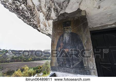 Stock Image - Rock Monastery St. Dimitar Basarbovski dating from the 12th century, UNESCO World Heritage Site, Ivanavo, Bulgaria, Europe. Fotosearch