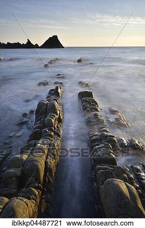 Rocks in the sea, rocky coast, Atlantic Coast, Hartland Quay, Devon, United Kingdom, Europe View Large Photo Image Stock Image - Rocks in the sea, rocky coast, Atlantic Coast, Hartland Quay, Devon, United Kingdom, Europe. Fotosearch