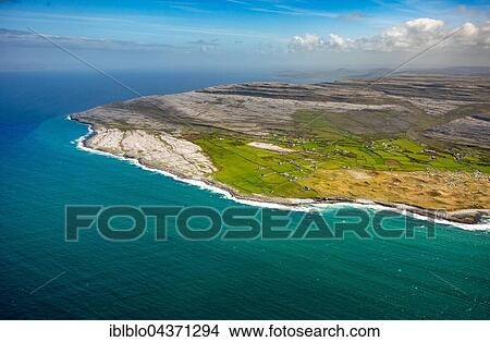 Rocky coast of Black Head, in the north of Doolin Burren, Murrogh, Formoyle, sandstone rock formations, County Clare, Ireland, Europe View Large Photo Image Picture - Rocky coast of Black Head, in the north of Doolin Burren, Murrogh, Formoyle, sandstone rock formations, County Clare, Ireland, Europe. Fotosearch