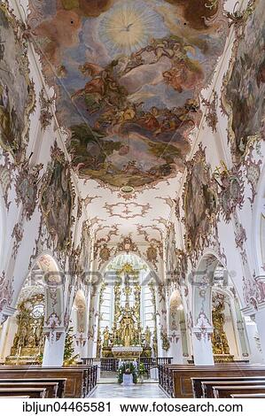 Rococo interior of Saint Cassian Parish Church, Regensburg, Upper Palatinate, Bavaria, Germany, Europe View Large Photo Image Stock Image - Rococo interior of Saint Cassian Parish Church, Regensburg, Upper Palatinate, Bavaria, Germany, Europe. Fotosearch