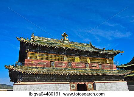 Roof, temple at the monastery Erdene Zuu, near Karakorum Kharkhorin, Orkhon Valley, Övörkhangai Aimag, Mongolia, Asia View Large Photo Image Stock Image - Roof, temple at the monastery Erdene Zuu, near Karakorum Kharkhorin, Orkhon Valley, Övörkhangai Aimag, Mongolia, Asia. Fotosearch