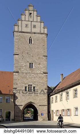 Rothenburger gate, Dinkelsbühl, Middle Franconia, Bavaria, Germany, Europe View Large Photo Image Stock Image - Rothenburger gate, Dinkelsbühl, Middle Franconia, Bavaria, Germany, Europe. Fotosearch
