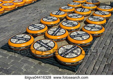 Rounds of Dutch Beemster Cheese, Cheese Market, Alkmaar, The Netherlands, Europe View Large Photo Image Stock Photo - Rounds of Dutch Beemster Cheese, Cheese Market, Alkmaar, The Netherlands, Europe. Fotosearch