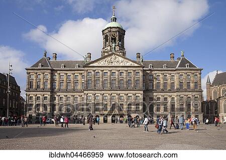 Royal Palace, Paleis, Amsterdam, Holland, The Netherlands, Europe View Large Photo Image Stock Photo - Royal Palace, Paleis, Amsterdam, Holland, The Netherlands, Europe. Fotosearch