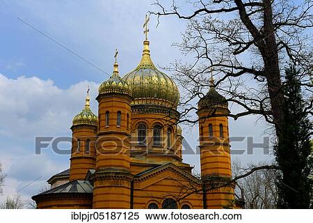 Stock Photography - Russian Orthodox Chapel, Historical Cemetery, Weimar, Thuringia, Germany, Europe. Fotosearch