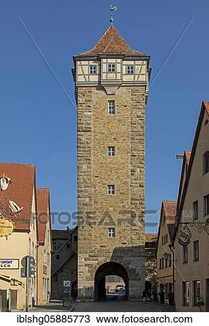 Röderturm, Old Town, Rothenburg ob der Tauber, Middle Franconia, Bavaria, Germany, Europe View Large Photo Image Stock Image - Röderturm, Old Town, Rothenburg ob der Tauber, Middle Franconia, Bavaria, Germany, Europe. Fotosearch