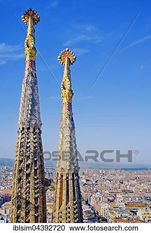 Sagrada Familia towers, Barcelona, Catalonia, Spain, Europe View Large Photo Image Stock Image - Sagrada Familia towers, Barcelona, Catalonia, Spain, Europe. Fotosearch