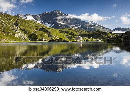 San Bernardino Pass, water reflection, Grison Alps, Graubünden Canton, Switzerland, Europe View Large Photo Image Stock Photo - San Bernardino Pass, water reflection, Grison Alps, Graubünden Canton, Switzerland, Europe. Fotosearch