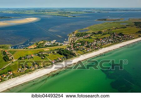 Sandy beach, bay and harbour of Vitte, Island Hiddensee, Baltic coast, Mecklenburg-Western Pomerania, Germany, Europe View Large Photo Image Picture - Sandy beach, bay and harbour of Vitte, Island Hiddensee, Baltic coast, Mecklenburg-Western Pomerania, Germany, Europe. Fotosearch