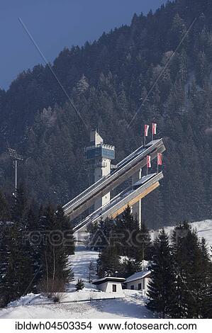 Schattenberg Skischanze, ski jump, Erdinger Arena, Oberstdorf, Allgäu, Bavaria, Germany, Europe View Large Photo Image Picture - Schattenberg Skischanze, ski jump, Erdinger Arena, Oberstdorf, Allgäu, Bavaria, Germany, Europe. Fotosearch