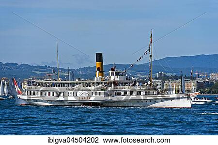 Schaufelraddampfer Simplon on Lake Geneva, Canton of Geneva, Switzerland, Europe View Large Photo Image Stock Image - Schaufelraddampfer Simplon on Lake Geneva, Canton of Geneva, Switzerland, Europe. Fotosearch