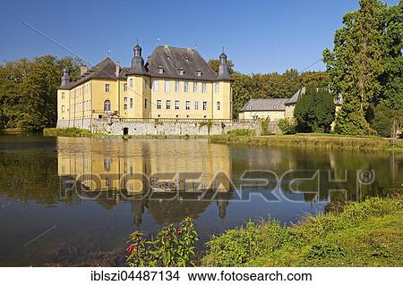 Schloss Dyck, Juchen, Niederrhein, North Rhine-Westphalia, Germany, Europe View Large Photo Image Picture - Schloss Dyck, Juchen, Niederrhein, North Rhine-Westphalia, Germany, Europe. Fotosearch