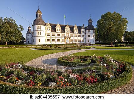 Schloss Neuhaus, Weser Renaissance, Paderborn, East Westphalia-Lippe, North Rhine-Westphalia, Germany, Europe View Large Photo Image Stock Photo - Schloss Neuhaus, Weser Renaissance, Paderborn, East Westphalia-Lippe, North Rhine-Westphalia, Germany, Europe. Fotosearch