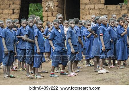 Schoolchildren in uniforms, schoolyard, Foumbam, West Region, Cameroon, Africa View Large Photo Image Stock Image - Schoolchildren in uniforms, schoolyard, Foumbam, West Region, Cameroon, Africa. Fotosearch