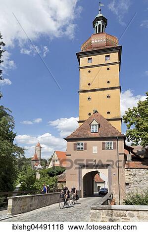 Segringer Tor, Dinkelsbühl, Middle Franconia, Bavaria, Germany, Europe View Large Photo Image Stock Photo - Segringer Tor, Dinkelsbühl, Middle Franconia, Bavaria, Germany, Europe. Fotosearch