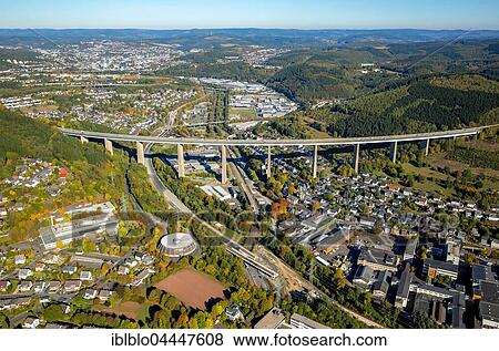 Siegtalbrücke, Highway Bridge, A45 motorway, Sauerlandlinie, Eiserfeld, Siegen, Siegerland, North Rhine-Westphalia, Germany, Europe View Large Photo Image Stock Photo - Siegtalbrücke, Highway Bridge, A45 motorway, Sauerlandlinie, Eiserfeld, Siegen, Siegerland, North Rhine-Westphalia, Germany, Europe. Fotosearch