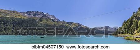 Silvaplana lake, Panoramic, Engadine lakeland, Piz Corvatsch, 3451 m, Piz de la Margna, 3159 m, Silvaplana, Maloja region, county Upper Engadine, Canton of Grisons, Switzerland, Europe View Large Photo Image Stock Image - Silvaplana lake, Panoramic, Engadine lakeland, Piz Corvatsch, 3451 m, Piz de la Margna, 3159 m, Silvaplana, Maloja region, county Upper Engadine, Canton of Grisons, Switzerland, Europe. Fotosearch