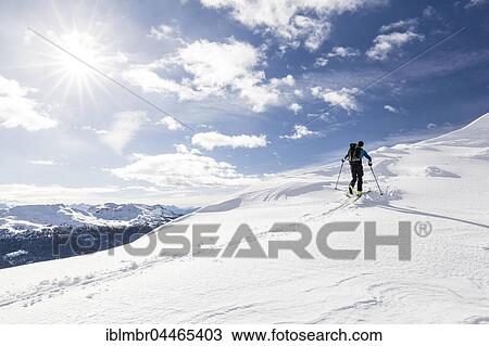 Ski mountaineer during ascent on Seeblspitz, winter, Alps, Sarntal Alps, South Tyrol, Italy, Europe View Large Photo Image Stock Image - Ski mountaineer during ascent on Seeblspitz, winter, Alps, Sarntal Alps, South Tyrol, Italy, Europe. Fotosearch